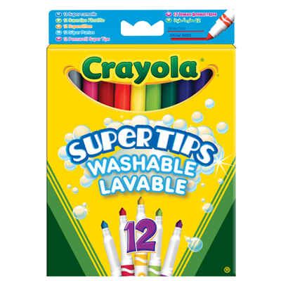 12 тонких фломастеров "Супертипс" ярких цветов, арт. 7509, производитель Crayola, ISBN 501-0-06507-509-2 № 2