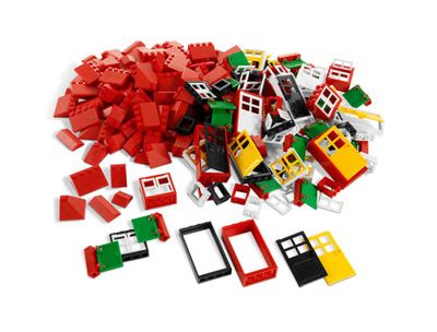 LEGO 9386 Окна, двери и черепица для крыши, производитель LEGO Education, ISBN 460-0-45908-807-7 № 1
