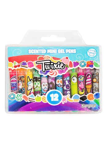 Ароматизированные гелевые ручки мини Twixie (12 шт.), арт. 7085, производитель Kangaru toys, ISBN 817-1-47027-085-8 № 1