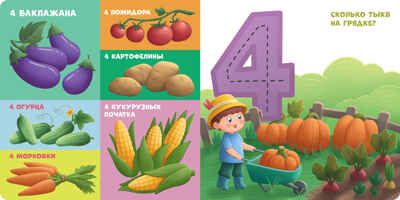 Книжки-картонки. Мой первый счет от 1 до 10, производитель Клевер (Clever) , ISBN 978-5-00211-699-7 № 3