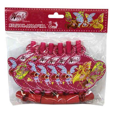 Язычок-дудочка 6 шт/уп. MWI-SU-Longblowout-PBH6/WB европодв. TM Winx (24/144), производитель СервисТорг, ISBN 690-5-14651-500-2 № 1