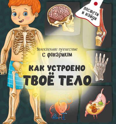 Книжка с фонариком Как устроено твое тело, арт. 9785907664067, производитель БимБиМон, ISBN 978-5-90766-406-7 № 1