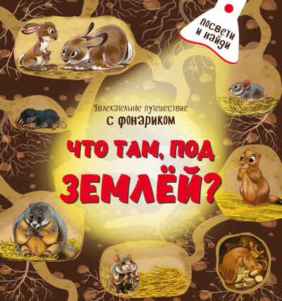 Книжка с фонариком Что там под Землёй, арт. 9785907664074, производитель БимБиМон, ISBN 978-5-90766-407-4 № 1