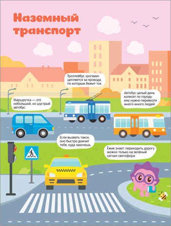 Транспорт (Малышарики. Игра-панорамка), книга с наклейками, производитель МОЗАИКА kids , ISBN 978-5-43151-564-4 № 2