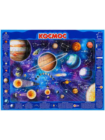 Пазл-рамка 60 эл. Космос, арт. П60-8738, производитель Рыжий кот, ISBN 468-0-08848-738-0 № 1