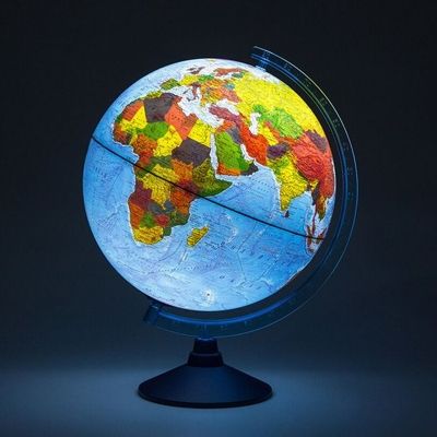 Глобус физико-политический. Globen 32 см интерактивный, арт. INT13200289, производитель Globen, ISBN 468-0-00993-256-2 № 5