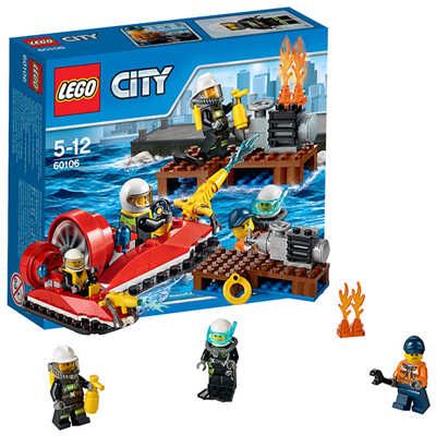 LEGO City 60106 Набор для начинающих: Пожарная охрана, производитель LEGO (ЛЕГО), ISBN 570-2-01559-174-4 № 1