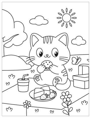 Котики (Милые раскраски), производитель МОЗАИКА kids , ISBN 978-5-43154-695-2 № 4