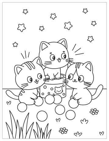 Котики (Милые раскраски), производитель МОЗАИКА kids , ISBN 978-5-43154-695-2 № 6