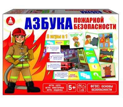 Лото Азбука пожарной безопасности, арт. С-117, производитель Малыш и К, ISBN 460-7-02050-013-6 № 1