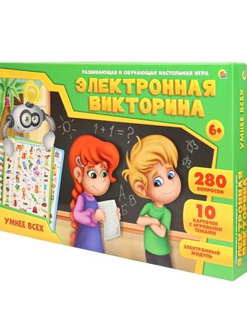 Электронная Викторина Умнее всех, арт. ИН-7294, производитель Рыжий кот, ISBN 468-0-08847-294-2 № 1