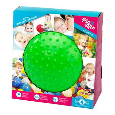 Мяч массажно-игровой PicnMix, (большой,зеленый), арт. 113008, производитель Pic'nMix (ПикнМикс), ISBN 460-0-15113-008-1 № 1