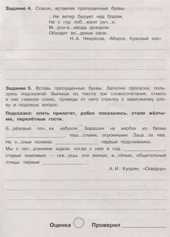 Летние задания. Русский язык 4 класс. Бахурова Е.П. Занимаемся на каникулах, производитель Стрекоза , ISBN 978-5-99513-968-3 № 3