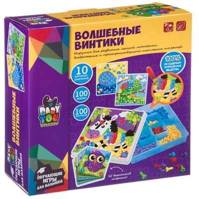 Мозаика для малышей Bondibon, Волшебные винтики, арт. ВВ3743-1, производитель Bondibon (Бондибон), ISBN 489-5-13604-514-0 № 1