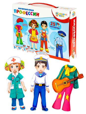 Профессии. Игра на магнитах, арт. ИН-2424, производитель Bright Kids, ISBN 466-5-30812-424-5 № 1
