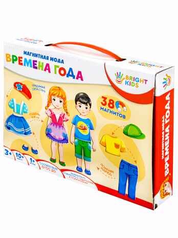 Времена года. Игра на магнитах, арт. ИН-2422, производитель Bright Kids, ISBN 466-5-30812-422-1 № 4