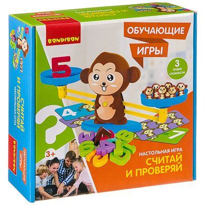Обучающие игры Bondibon Настольная игра Считай и проверяй, арт. ВВ3457, производитель Bondibon (Бондибон), ISBN 489-5-13603-407-6 № 2