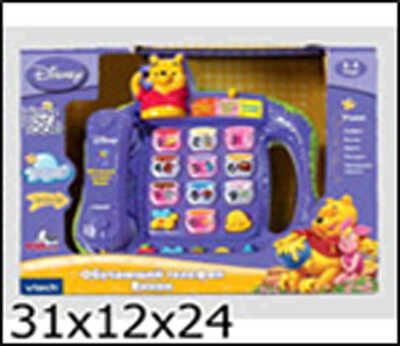Игрушка развивающая Vtech обучающий телефон Винни на бат. свет+звук в рус. кор, производитель Vtech, ISBN 460-7-17922-917-9 № 1