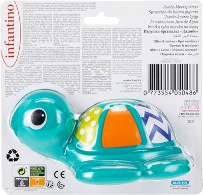 Игрушка для купания Морская черепаха, арт. 305048, производитель Infantino (Инфантино), ISBN 77-3-55405-048-6 № 2