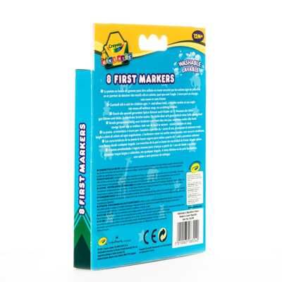 8 цветных смывающихся фломастеров для мал., производитель Crayola, ISBN 501-0-06508-324-0 № 2