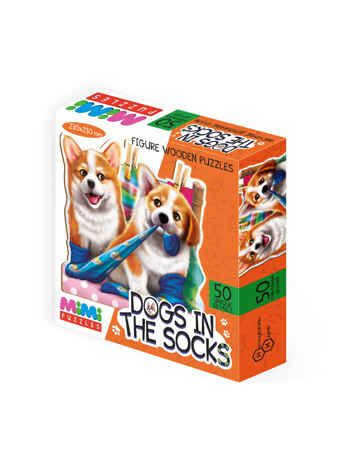 Фигурный деревянный пазл "Щенки", MIMI Puzzles, арт.8419 /36, производитель ТД БЭМБИ, ISBN 462-0-06536-280-4 № 4
