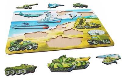 Рамка-вкладыш Военная техника 13 дет. арт.8535/35, производитель ТД БЭМБИ, ISBN 462-0-06536-472-3 № 4