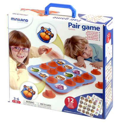 Найди пару, запомни ячейку. Большая игра (24 игровых поля), арт. MIN 31920, производитель Miniland (Минилэнд), ISBN 841-3-08231-920-5 № 1