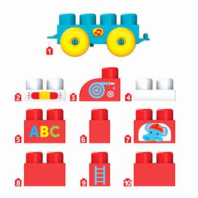 Пожарная машинка. Talky Blocks кнопочка, производитель Азбукварик , ISBN 463-0-02729-173-8 № 3