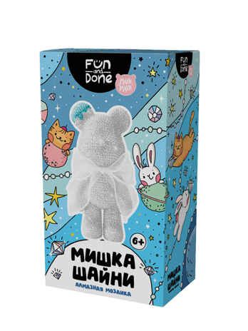 Алмазная мозаика Мишка Шайни перламутровый, арт. MM77022, производитель Fun and Done, ISBN 768-4-26977-022-0 № 2