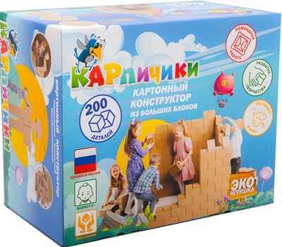 Картонный конструктор Карпичики 200 больших деталей, арт.ББ-2002022, производитель ИП Воронин Александр Сергеевич, ISBN 461-0-22153-006-2 № 2