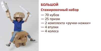 Картонный конструктор.Стажировочный большой набор, 105 деталей, производитель ЙОХО, ISBN 460-3-32042-202-4 № 2