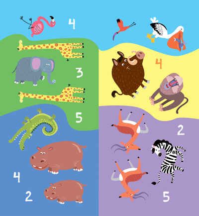 Найди, посчитай, наклей. Набор из 2 книг, производитель МОЗАИКА kids , ISBN 978-5-43153-601-4 № 7