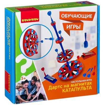 Обучающая настольная игра ДАРТС КАТАПУЛЬТА на магнитах , арт. ВВ2412, производитель Bondibon (Бондибон), ISBN 489-5-13602-345-2 № 1