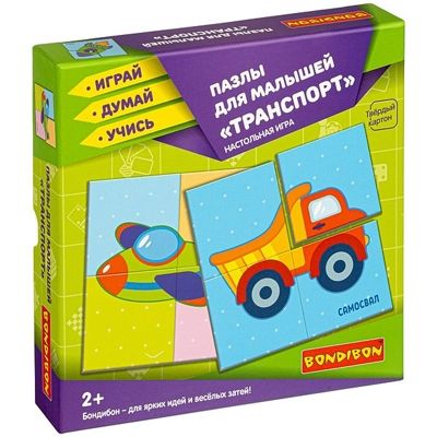 Пазлы для малышей Транспорт- настольная игра, арт. ВВ4333, производитель Bondibon (Бондибон), ISBN 489-5-13604-528-7 № 2