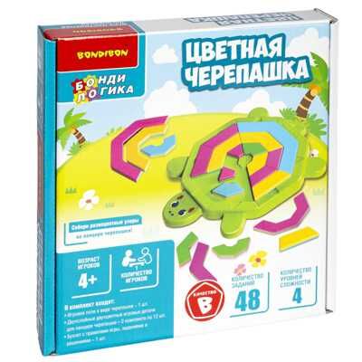 Игра настольная логическая Цветная черепашка, арт. ВВ5082, производитель Bondibon (Бондибон), ISBN 489-5-13605-396-1 № 2