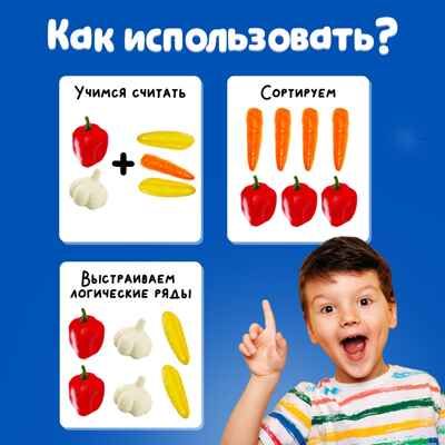 Набор считай и сортируй Овощи, арт. 5189412, производитель IQ-ZABIAKA, ISBN 467-0-43534-114-4 № 3