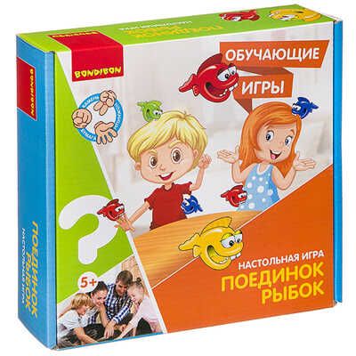 Обучающая настольная игра ПОЕДИНОК РЫБОК , арт. ВВ3149, производитель Bondibon (Бондибон), ISBN 489-5-13603-104-4 № 1