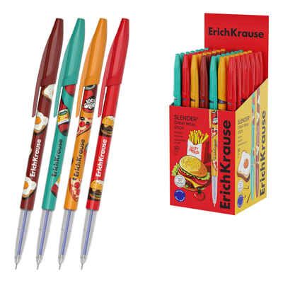 Ручка шариковая Slender Stick Культ еды 0.7, Super Glide Technology, цвет чернил синий, арт. 65368, производитель ErichKrause® (Эрих Краузе), ISBN 404-1-48565-368-4 № 1