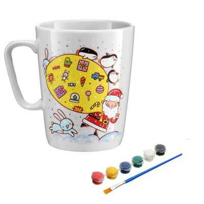 Кружка-раскраска  Новогодние подарки, арт. cup-1002, производитель BUMBARAM (БУМБАРАМ), ISBN 462-0-03915-628-6 № 2