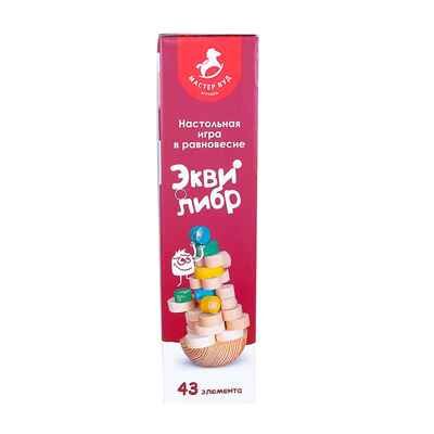 Игра детская настольная Эквилибр (развивающая), арт. KNI1, производитель MasterWood (Мастер Вуд), ISBN 481-4-69600-140-3 № 3