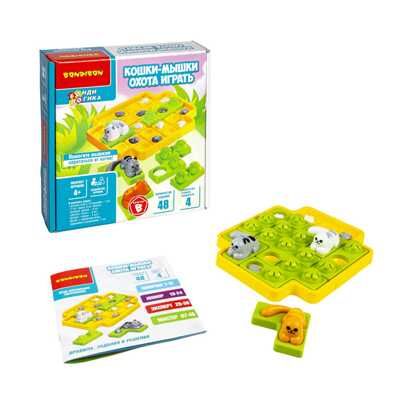 Игра настольная логическая Кошки-мышки. Охота играть, арт. ВВ5076, производитель Bondibon (Бондибон), ISBN 489-5-13605-390-9 № 2