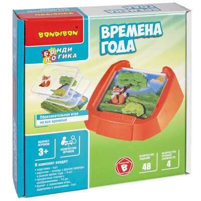 Игра настольная логическая Времена года, арт. ВВ5079, производитель Bondibon (Бондибон), ISBN 489-5-13605-393-0 № 1