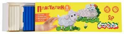 Пластилин Каляка-Маляка 6 цветов, 90 г со стеком, арт ПКМ06, производитель ФАРМ, ISBN 460-2-72300-461-5 № 6