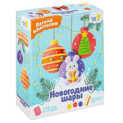 Набор для детской лепки из легкого пластилина "Новогодние шары". арт. TA1764, производитель Dream Makers (Дрим Мейкерс), ISBN 481-4-72301-654-7 № 1