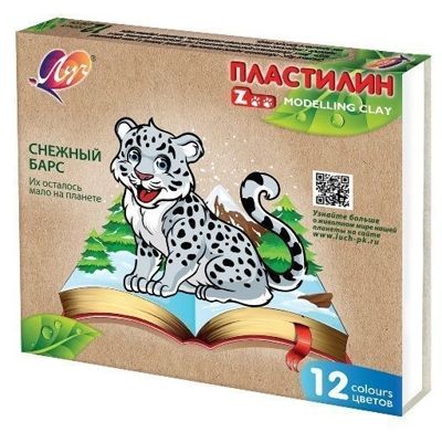 Пластилин ZOO 12 цветов, 180 г, без стека, арт. 29С 1722-08, производитель Луч, ISBN 460-1-18501-479-8 № 2