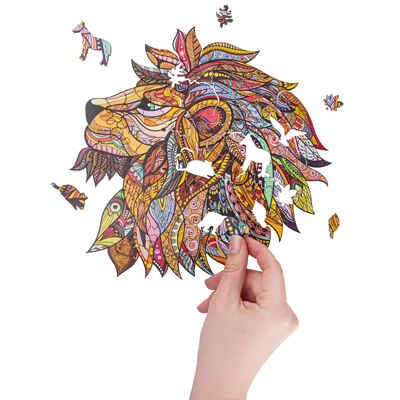 Пазл Лев, арт. WPLD, производитель MasterWood (Мастер Вуд), ISBN 481-4-69600-200-4 № 4