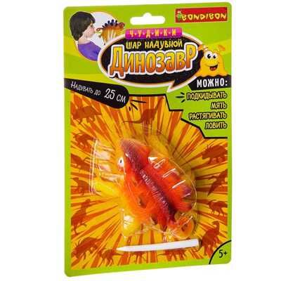Чудики Bondibon Шар надувной «ДИНОЗАВР» стегозавр, BLISTER CARD 15,2x5х22,9 см, арт.ВВ2476, производитель Bondibon (Бондибон), ISBN 489-5-13602-388-9 № 1
