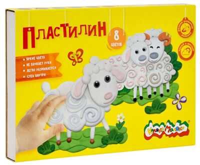 Пластилин Каляка-Маляка 8 цветов, 120 г со стеком, арт ПКМ08, производитель ФАРМ, ISBN 460-2-72300-462-2 № 1