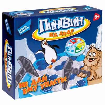 Игра детская настольная Пингвин на льду, арт. 929-15, производитель Dream Makers (Дрим Мейкерс), ISBN 481-2-50119-399-2 № 1