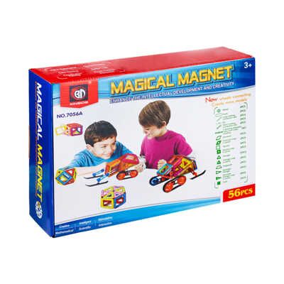 Игровой набор Магнитный конструктор 56эл, арт. 7056A, производитель Maya Toys, ISBN 481-2-50116-062-8 № 1